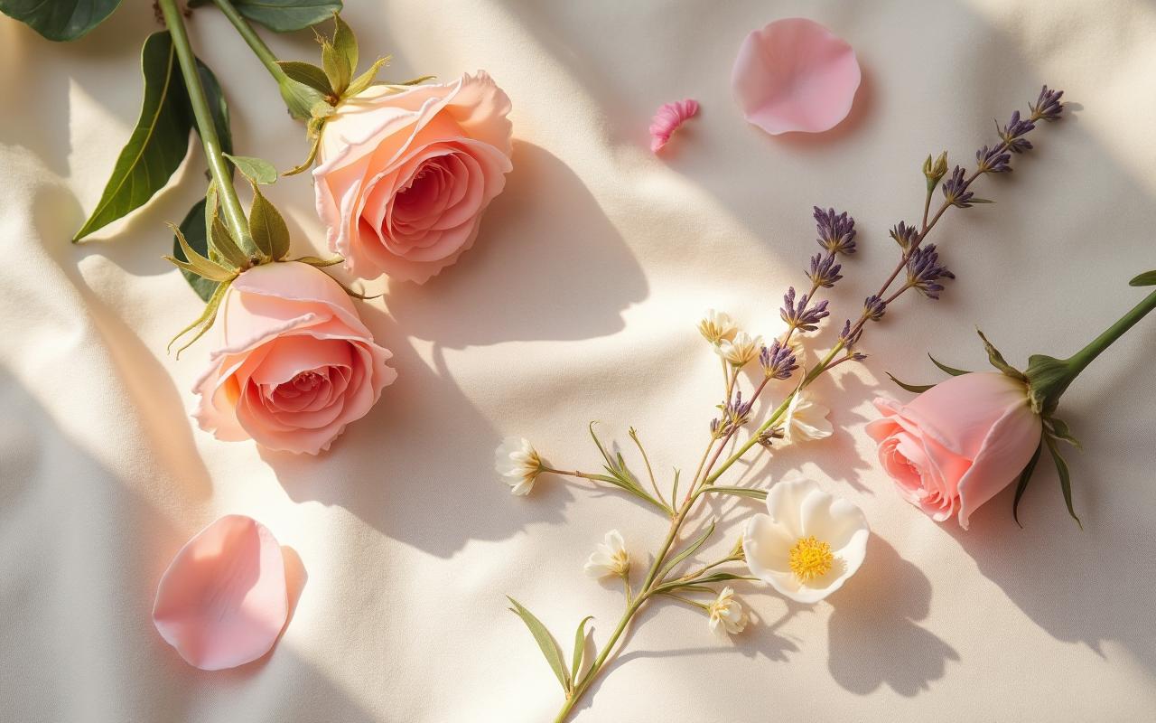 Natuurlijke ingrediënten van het floraal-geurprofiel